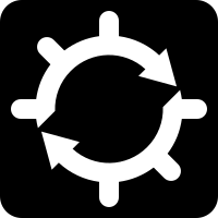 交通結節点 ロゴ(白黒)